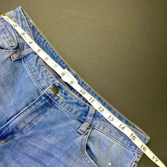 Skylar & Jade Womens Size 30‎ Denim Jeans Blue Paint Painted Daisy's Flowers - Picture 7 of 10